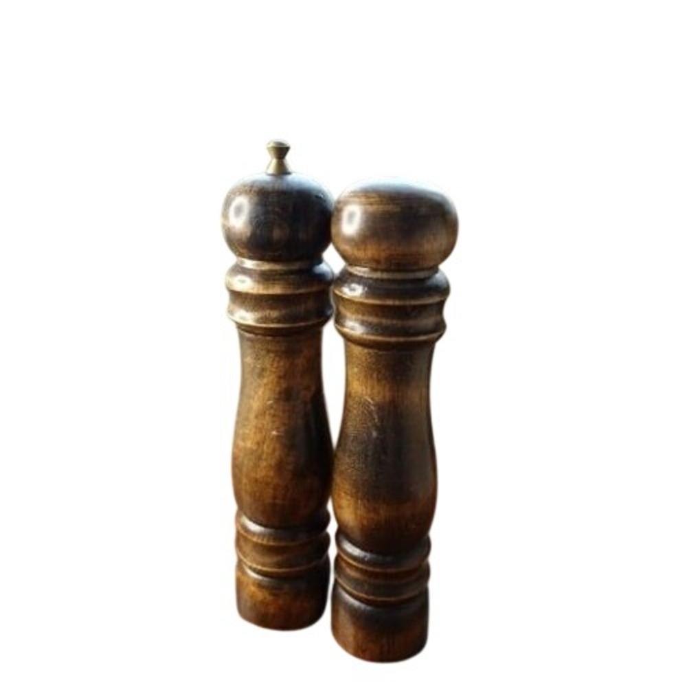 Vintage Wood Salt and Pepper Grinders‎ The Martz Diningware Tall Sturdy